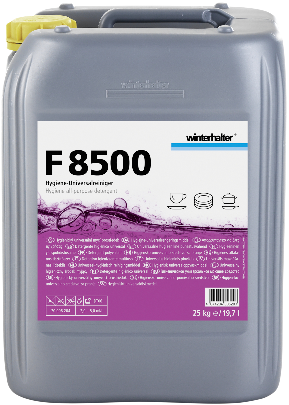 Winterhalter F 8500  reinigingsmiddel